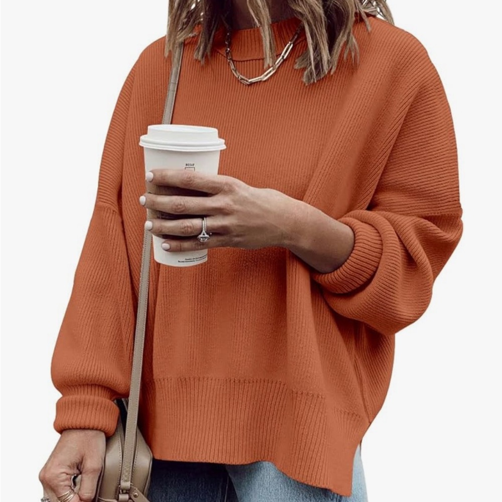 Women's Orange Sweater